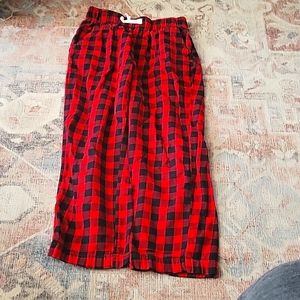 Red and black checker pj's